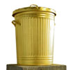24 Carat Gold Dustbin